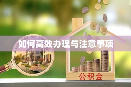 长顺如何高效办理与注意事项