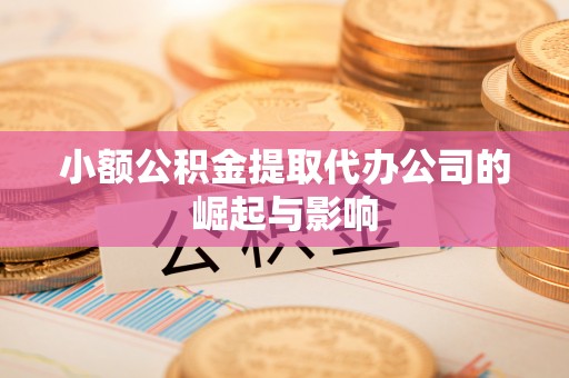 长顺小额公积金提取代办公司的崛起与影响